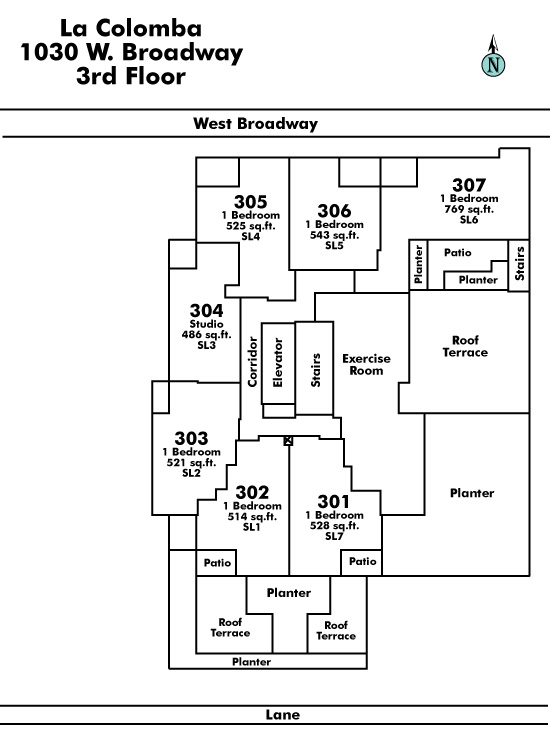 Bayshore Tower 1 floor plate – Floor 3, Vancouver