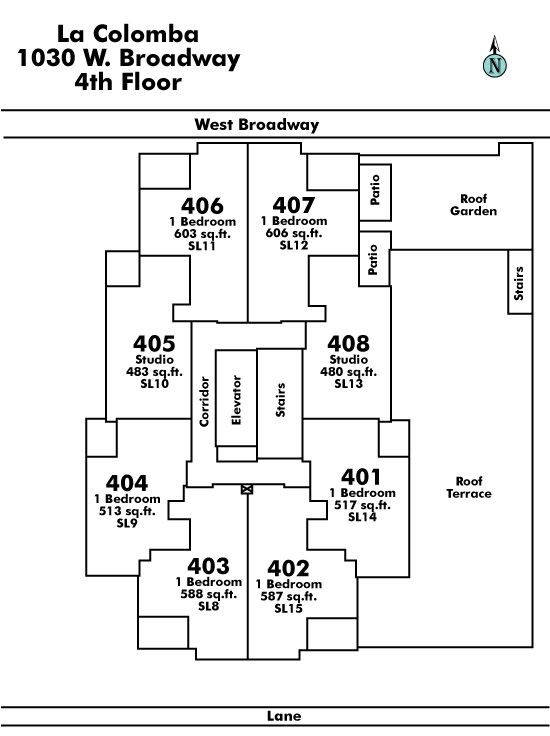 Bayshore Tower 1 floor plate – Floor 4, Vancouver