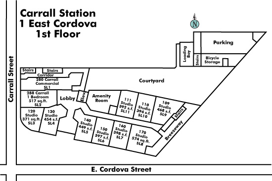 Carrall Station Floor Plate