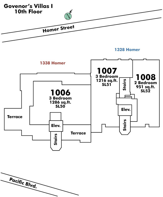 Artemisia floor plate – Floor 10, Vancouver