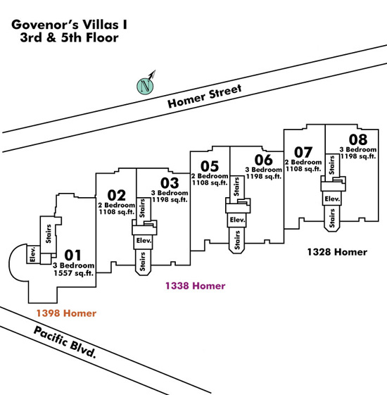 Governor's Villa floor plate – Floor 3,5, Vancouver