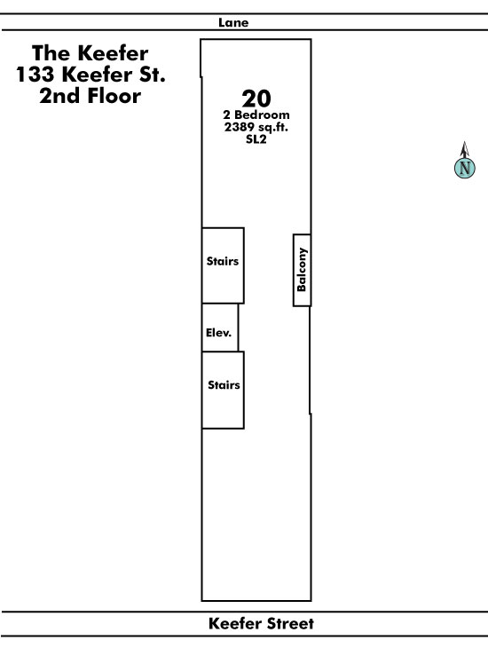 Greenwood York floor plate – Floor 2, Vancouver