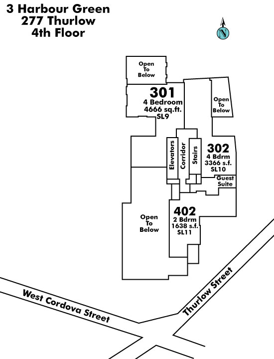 Four Harbour Green floor plate – Floor 4, Vancouver