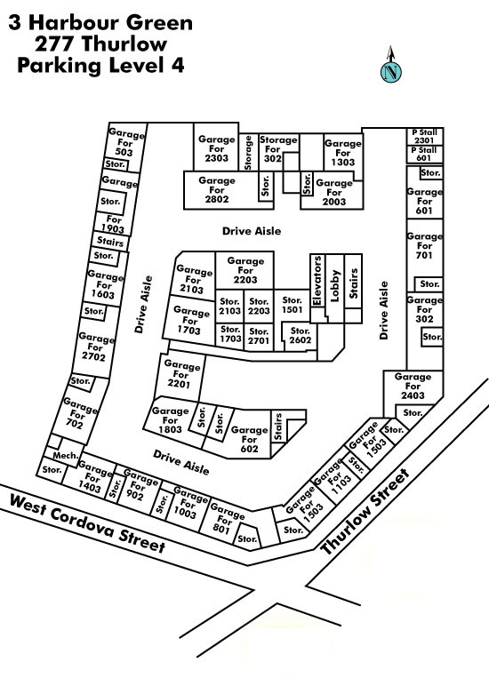 Four Harbour Green floor plate – Floor P3, Vancouver