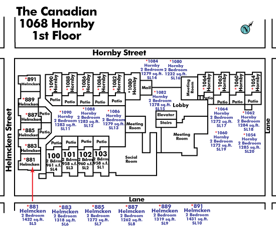 Imperial Tower floor plate – Floor 1, Vancouver