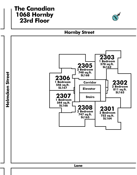 Imperial Tower floor plate – Floor 23, Vancouver