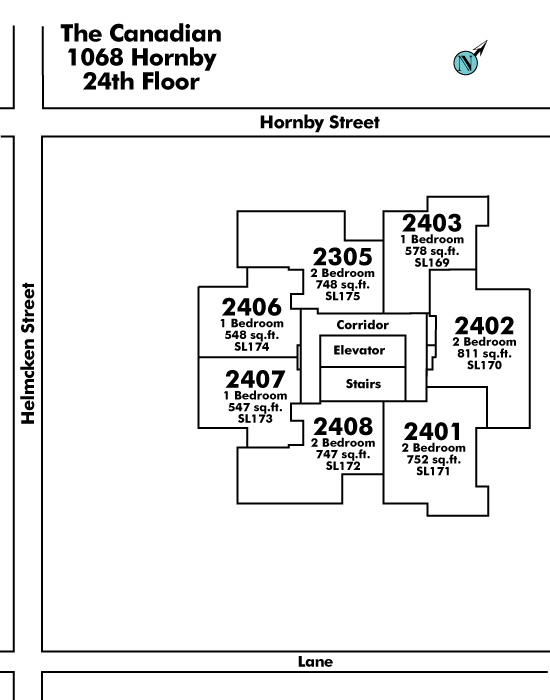 Imperial Tower floor plate – Floor 24, Vancouver