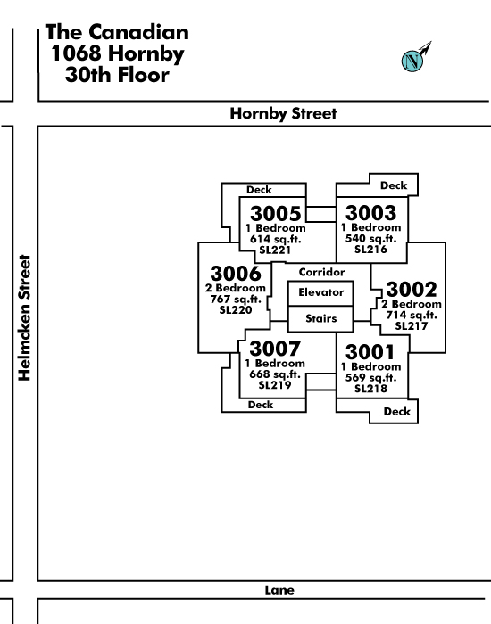 Imperial Tower floor plate – Floor 30, Vancouver