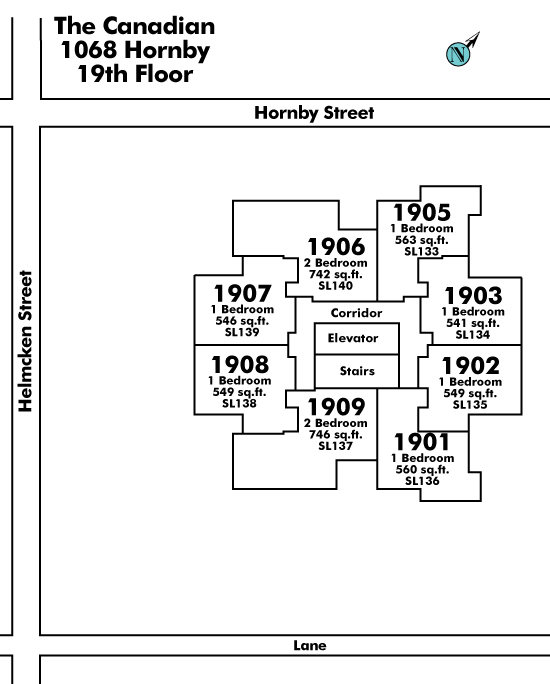 Imperial Tower floor plate – Floor 19, Vancouver