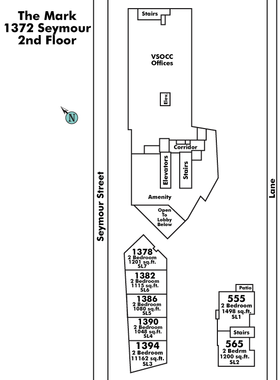 The Mack floor plate – Floor 2, Vancouver