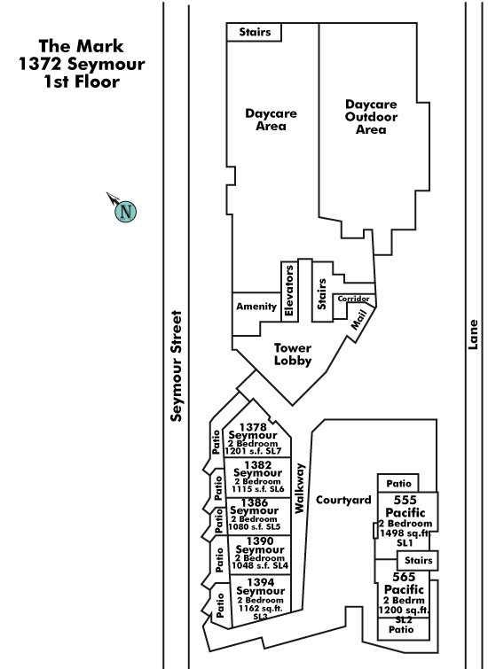 The Mack floor plate – Floor 1, Vancouver