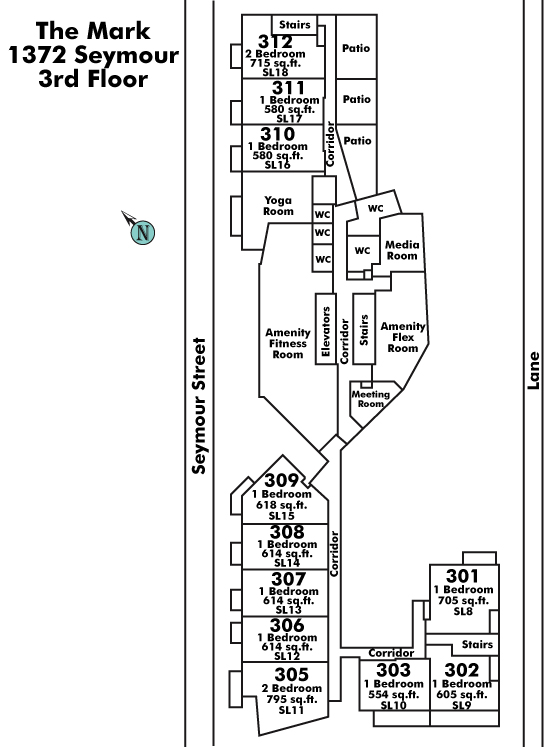 The Mack floor plate – Floor 3, Vancouver