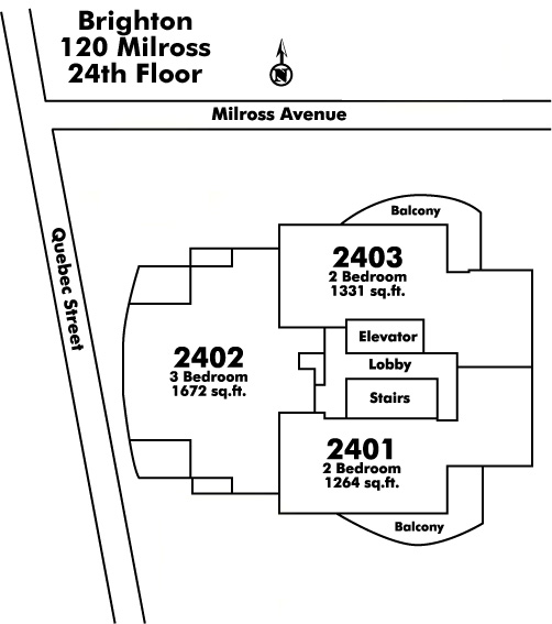 Stella floor plate – Floor 24, Vancouver