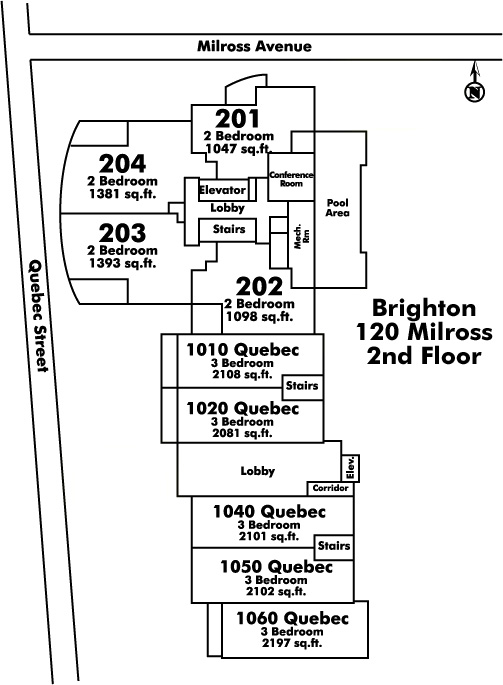 Stella floor plate – Floor 2, Vancouver