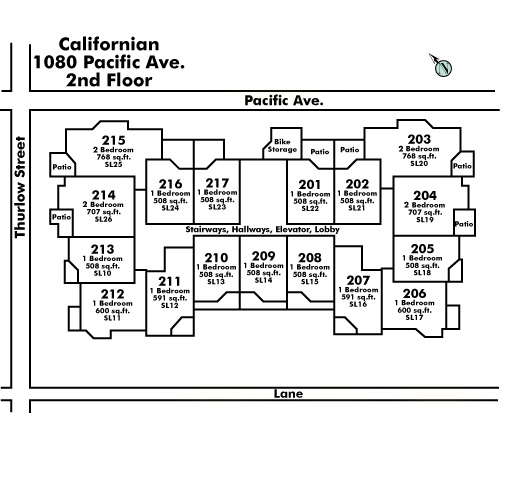 889 Homer floor plate – Floor 2, Vancouver