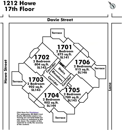 Ontario Place floor plate – Floor 17, Vancouver