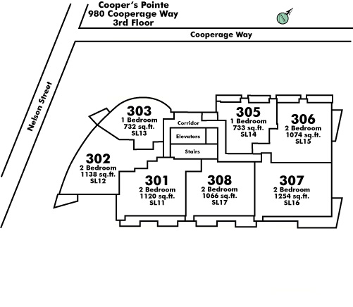 Cooper's Pointe Floor Plate