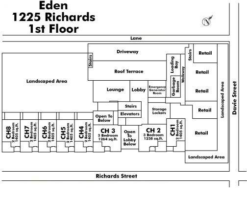 Cambridge Gardens floor plate – Floor 2, Vancouver
