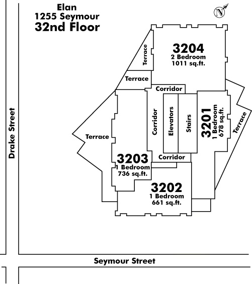 None floor plate – Floor 32, Vancouver