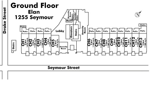 None floor plate – Floor 1, Vancouver