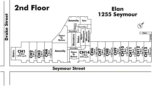 None floor plate – Floor 2, Vancouver