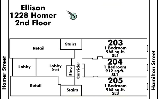 Landmark Regency floor plate – Floor 2, Vancouver