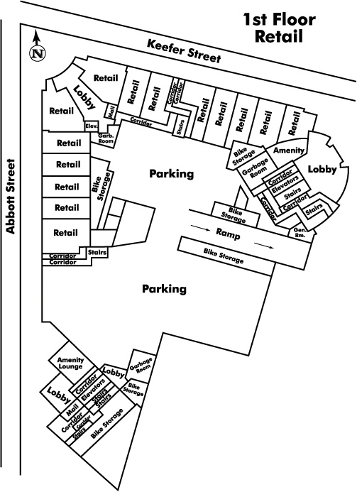 Firenze floor plate – Floor 1, Vancouver