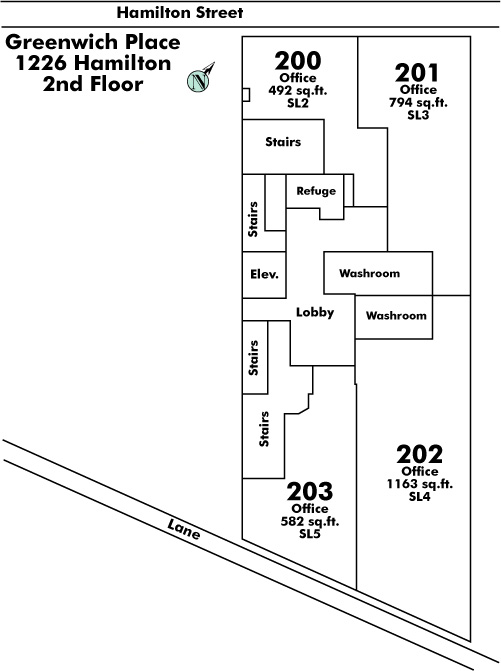 Bollert Place floor plate – Floor 2, Vancouver