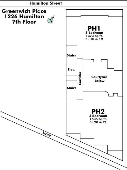Bollert Place floor plate – Floor 7, Vancouver