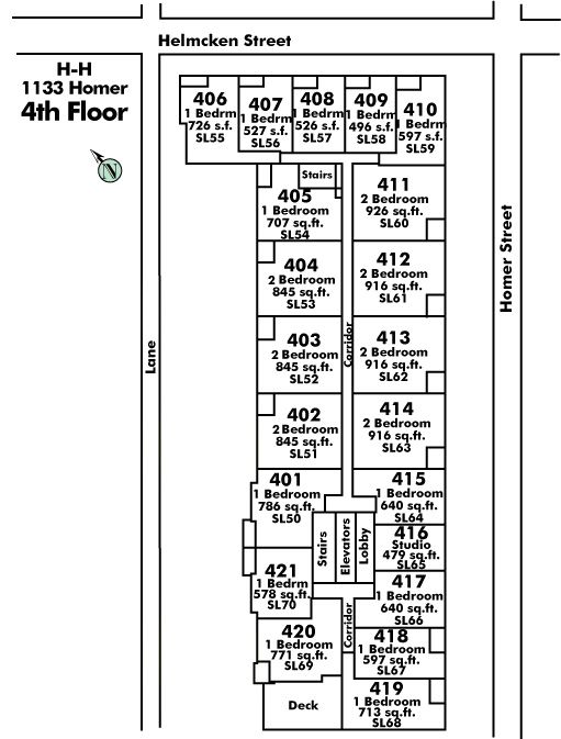 Devon Gate floor plate – Floor 4, Vancouver