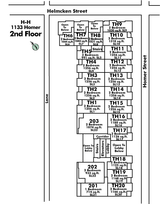 Devon Gate floor plate – Floor 2, Vancouver