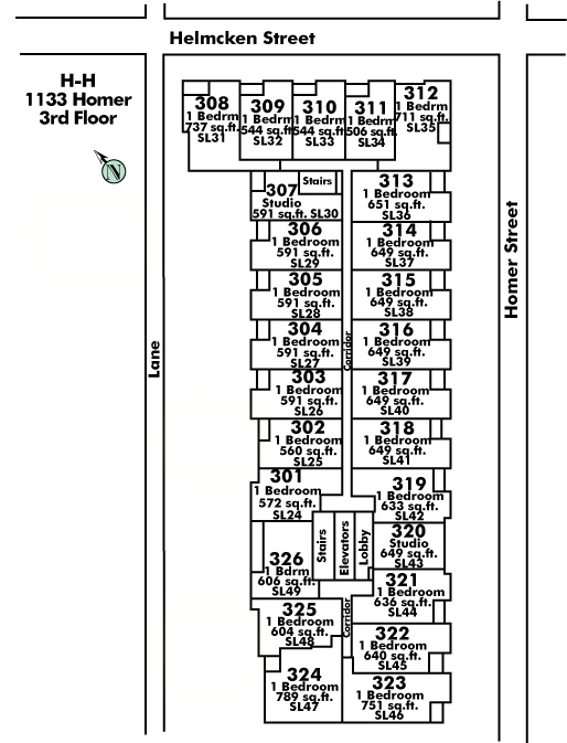 Devon Gate floor plate – Floor 3, Vancouver
