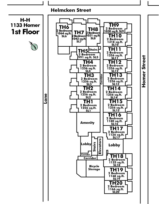 Devon Gate floor plate – Floor 1, Vancouver