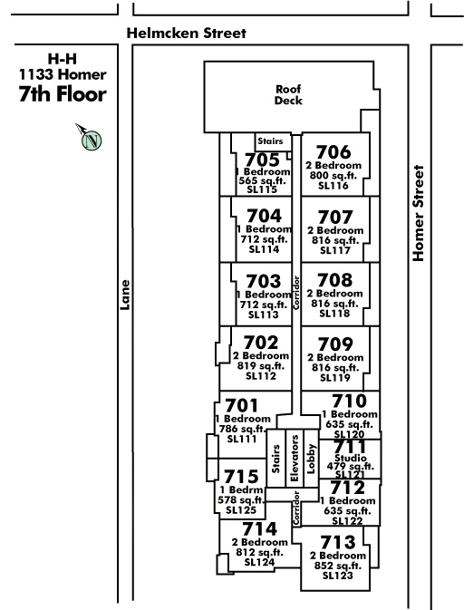Devon Gate floor plate – Floor 7, Vancouver