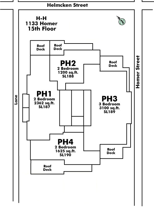 Devon Gate floor plate – Floor 15, Vancouver