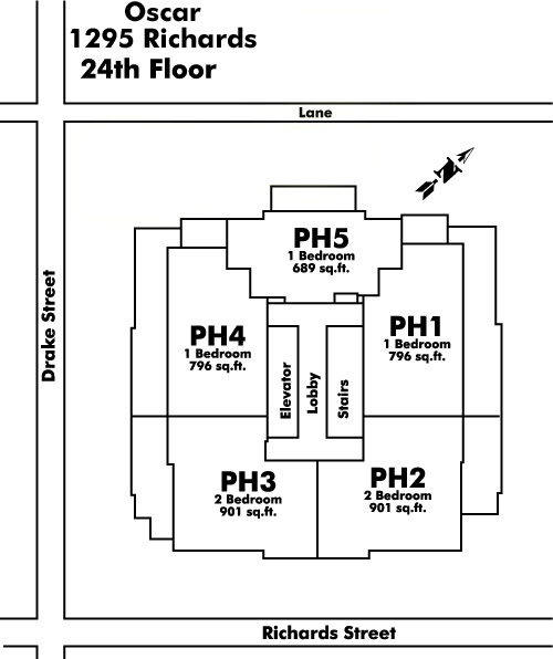 Maddox floor plate – Floor 24, Vancouver