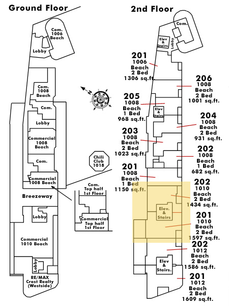 1000 Beach floor plate – Floor 2, Vancouver