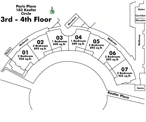 Paris Place floor plate – Floor 3,4, Vancouver