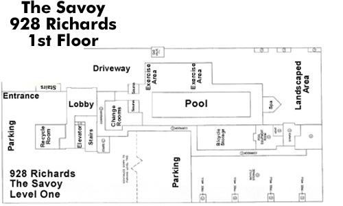 Fairview Slopes floor plate – Floor 1, Vancouver