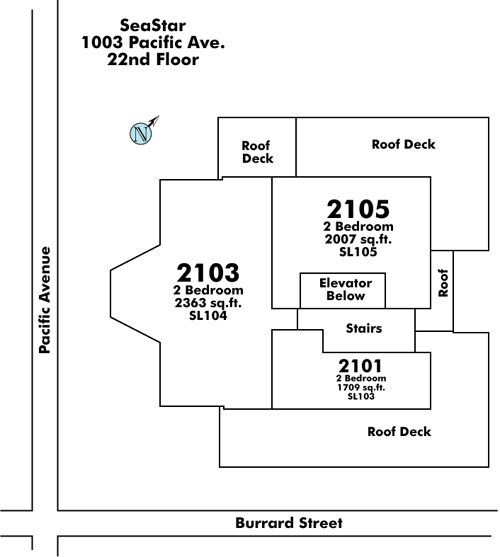 City Gate floor plate – Floor 22, Vancouver
