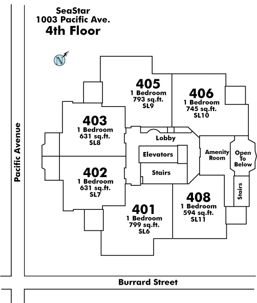 City Gate floor plate – Floor 4, Vancouver