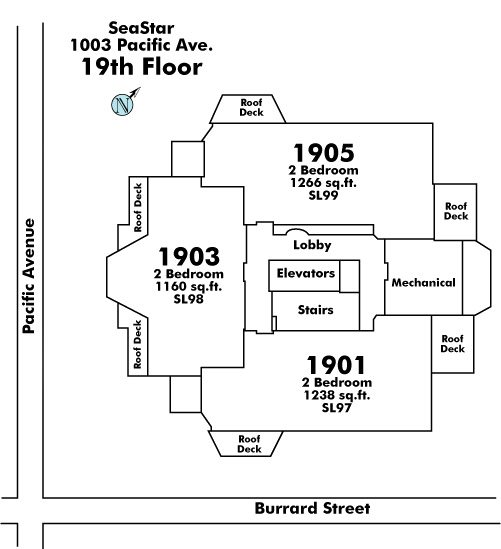 City Gate floor plate – Floor 19, Vancouver