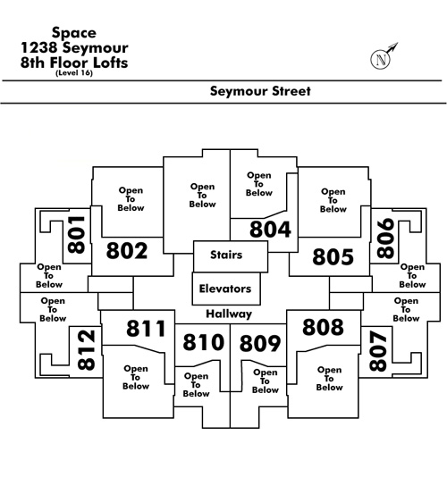 Tell Manor floor plate – Floor 8, Vancouver