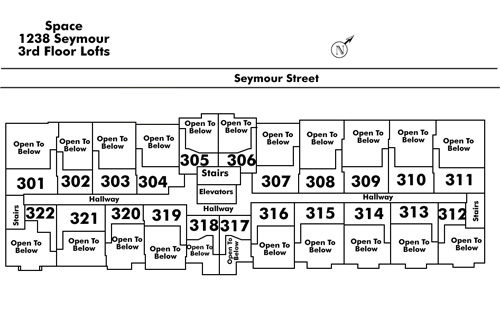 Tell Manor floor plate – Floor 3, Vancouver