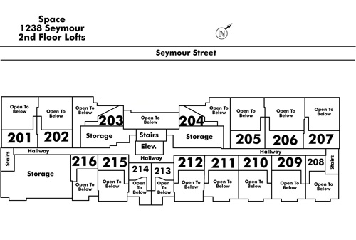 Tell Manor floor plate – Floor 2, Vancouver