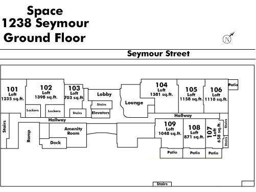 Tell Manor floor plate – Floor 1, Vancouver