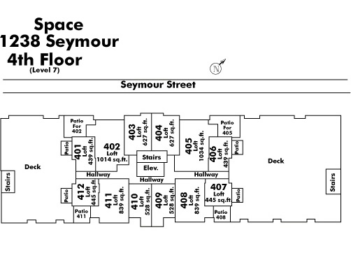Tell Manor floor plate – Floor 4, Vancouver