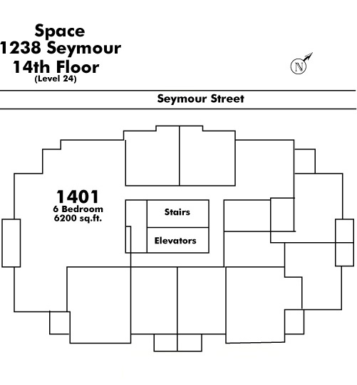 Tell Manor floor plate – Floor 14, Vancouver