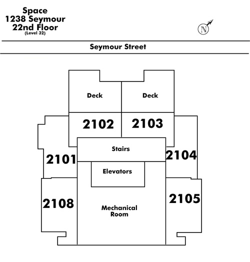 Tell Manor floor plate – Floor 21, Vancouver