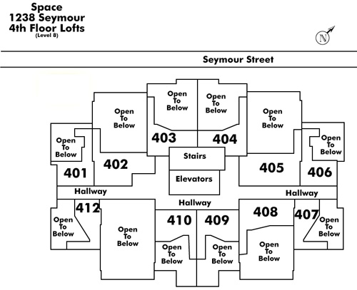 Tell Manor floor plate – Floor 4, Vancouver